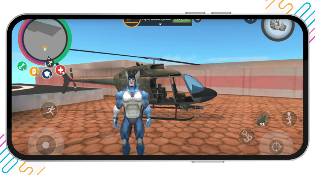 Rope Hero Mafia City Wars Download V1.8.4 | Free Unlimited Money & Gems 7 Rope Hero Mafia City mod APK with all characters and vehicles unlocked for unlimited gameplay options