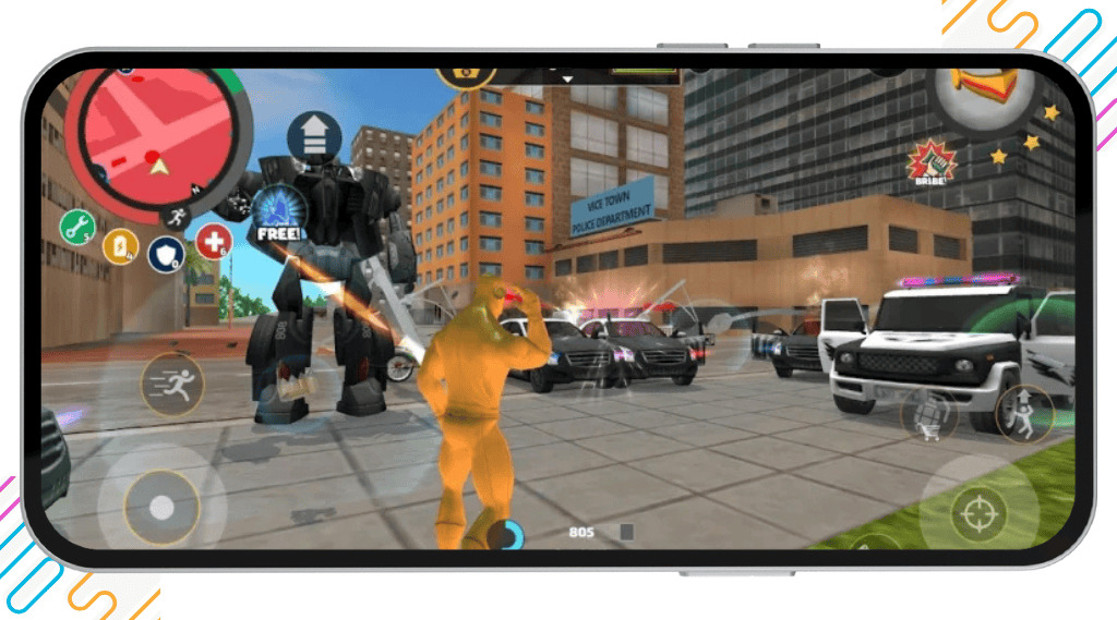 Rope Hero Mafia City Wars Download V1.8.4 | Free Unlimited Money & Gems 12 Rope Hero Mafia City mod APK with challenging missions and an engaging storyline full of action and adventure