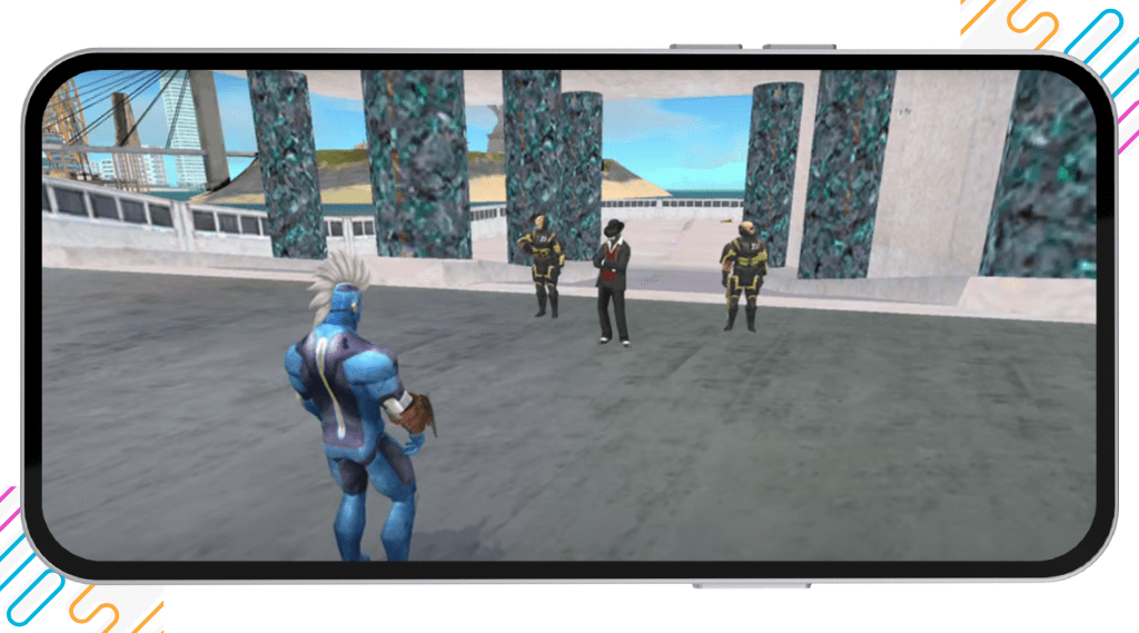Rope Hero Mafia City Wars Download V1.8.4 | Free Unlimited Money & Gems 14 Rope Hero Mafia City mod APK featuring an epic combat system with powerful weapons, melee attacks, and superhero fighting skills