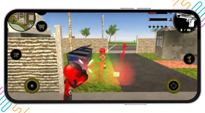 Stick Rope Hero Mod APK | Download 8 Stickman Rope Hero Mod APK smooth performance with optimized gameplay, lag-free controls, and fast action experience.
